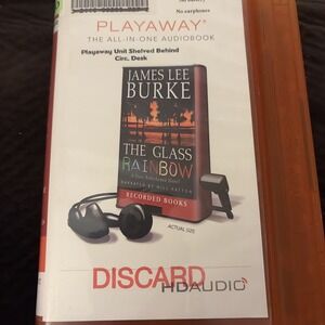 Playaway Audiobook Audio Book Ex Library - The Glass Rainbow By James Lee Burke